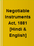 Negotiable Instruments Act, 1881 [Hindi & English]